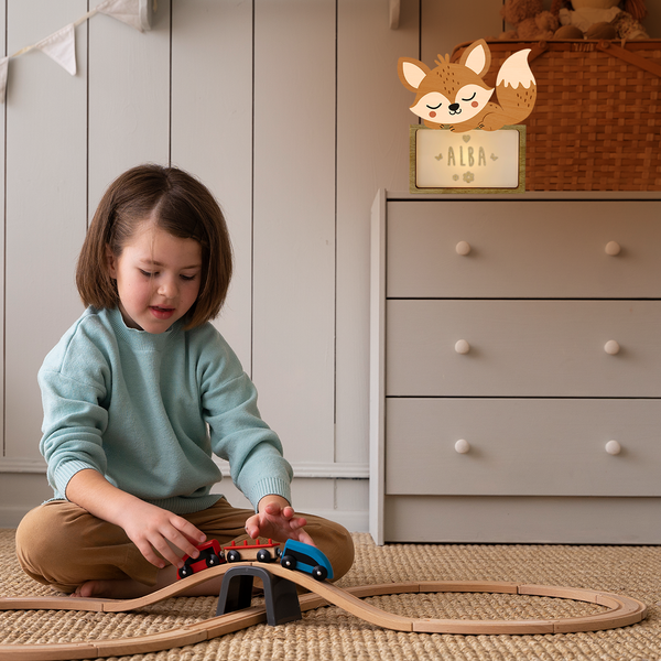 Vintiun - Small Lamp Fox (powered by battery or USB C cable) + Lettering Kit