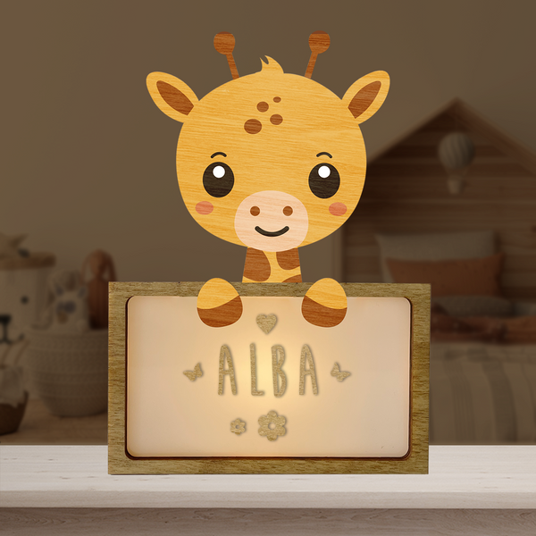 Vintiun - Small Lamp Giraffe (powered by battery or USB C cable) + Lettering Kit