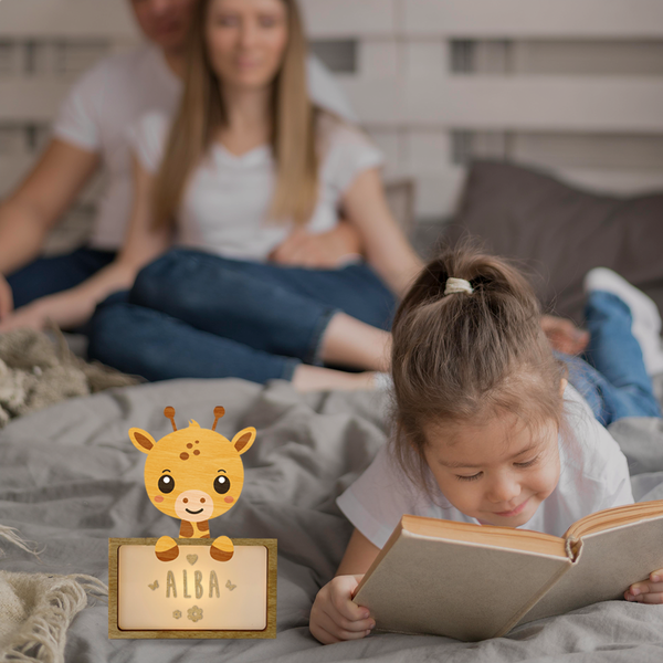 Vintiun - Small Lamp Giraffe (powered by battery or USB C cable) + Lettering Kit