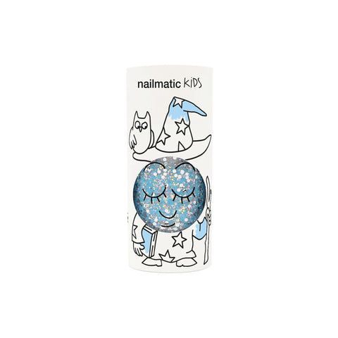 Nailmatic Kids - Water-based nail polish for kids-  LUNA BLUE SPARKLING WATER