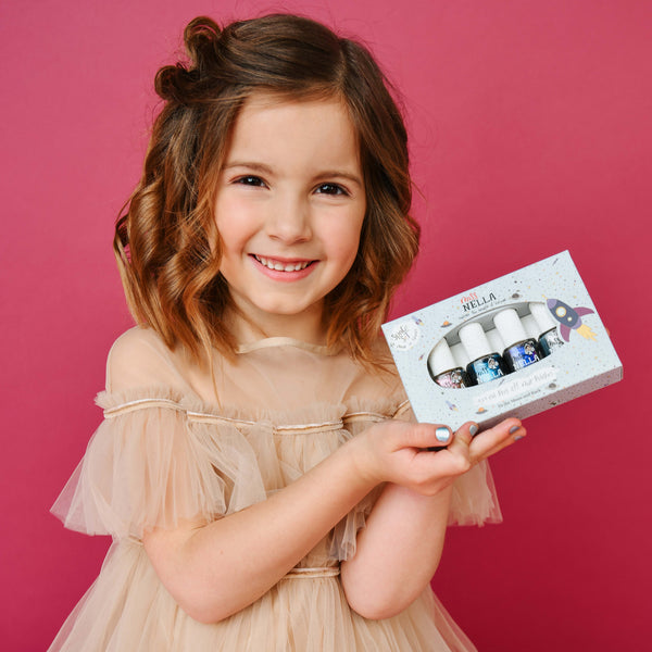 Miss Nella -4-Pack Peel Off Nail Polish - Space Collection