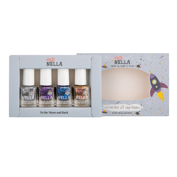 Miss Nella -4-Pack Peel Off Nail Polish - Space Collection