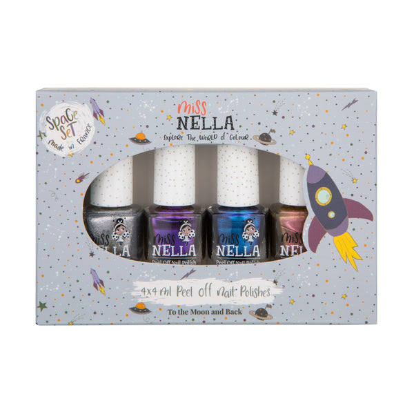 Miss Nella -4-Pack Peel Off Nail Polish - Space Collection