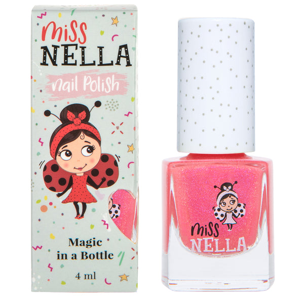 Miss Nella - Peel Off Nail Polish - Tickle Me Pink - Shimmery Pink