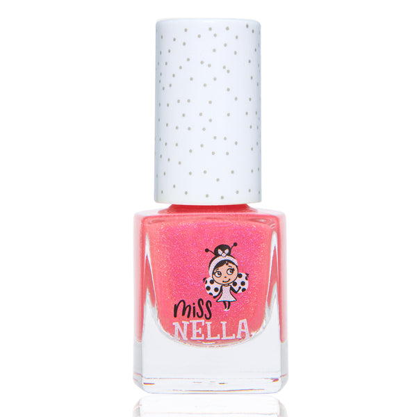 Miss Nella - Peel Off Nail Polish - Tickle Me Pink - Shimmery Pink