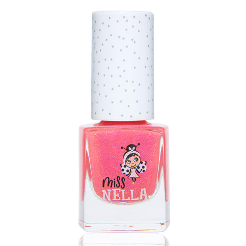 Miss Nella - Peel Off Nail Polish - Tickle Me Pink - Shimmery Pink