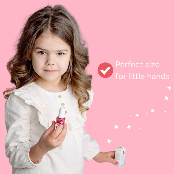 Miss Nella - Peel Off Nail Polish - Tickle Me Pink - Shimmery Pink