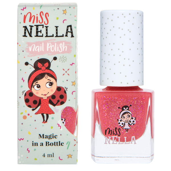Miss Nella - Peel Off Nail Polish - Sugar Hugs - Glittery Pink