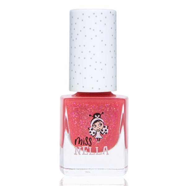 Miss Nella - Peel Off Nail Polish - Sugar Hugs - Glittery Pink