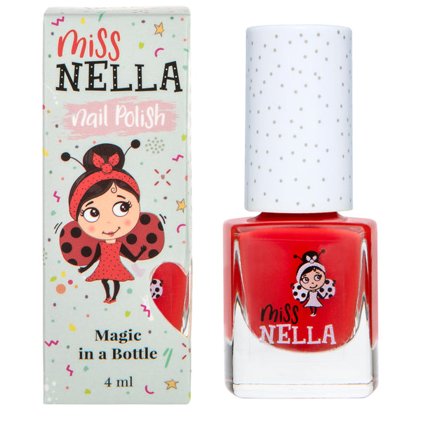 Miss Nella - Peel Off Nail Polish - Class Clown - Orange Red