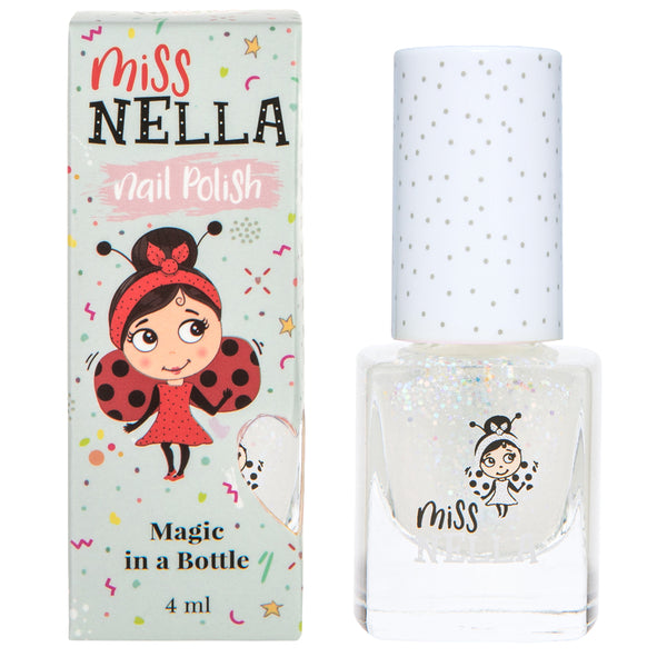 Miss Nella - Peel Off Nail Polish -  Confetti Clouds - Glitter Top Coat