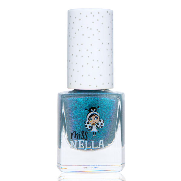 Miss Nella - Peel Off Nail Polish -  Blue the Candles - Blue Shimmer