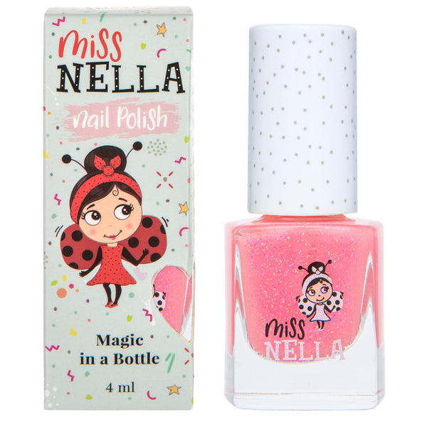 Miss Nella - Peel Off Nail Polish - Marshmallow Overload - Coral Pink Shimmer