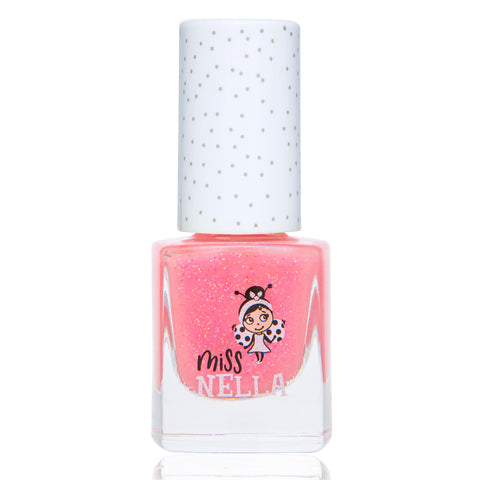 Miss Nella - Peel Off Nail Polish - Marshmallow Overload - Coral Pink Shimmer
