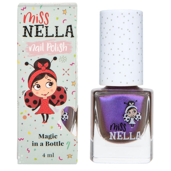 Miss Nella - Peel Off Nail Polish - Galactic Unicorn - Chrome Purple