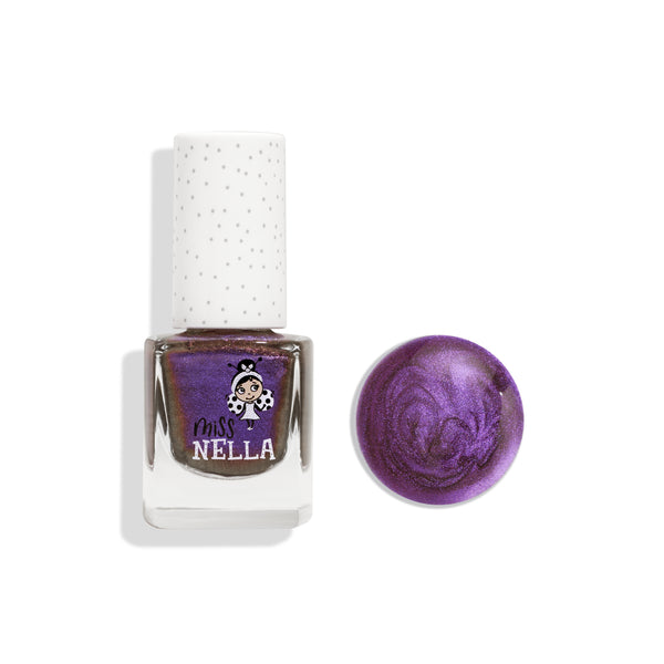 Miss Nella - Peel Off Nail Polish - Galactic Unicorn - Chrome Purple