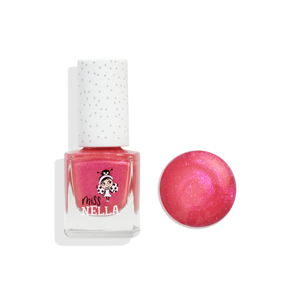 Miss Nella - Peel Off Nail Polish - Tickle Me Pink - Shimmery Pink