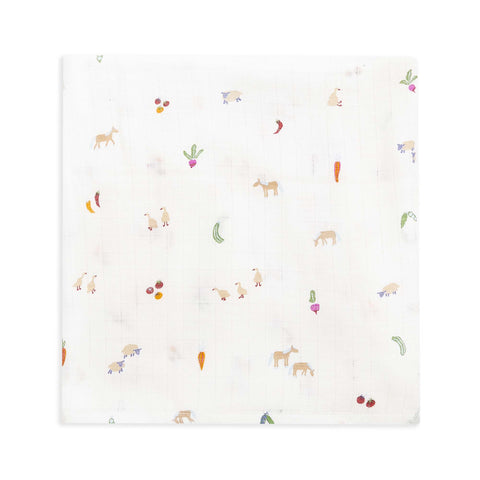Avery Row - Muslin Swaddle - Little Farm