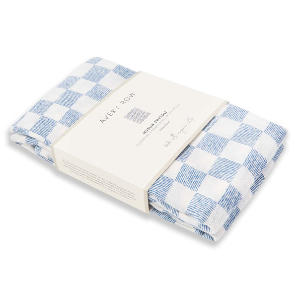 Avery Row - Muslin Swaddle - Waves