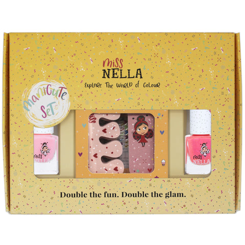 Miss Nella - ManiCute Nail Polish and Accessories Set - Pink