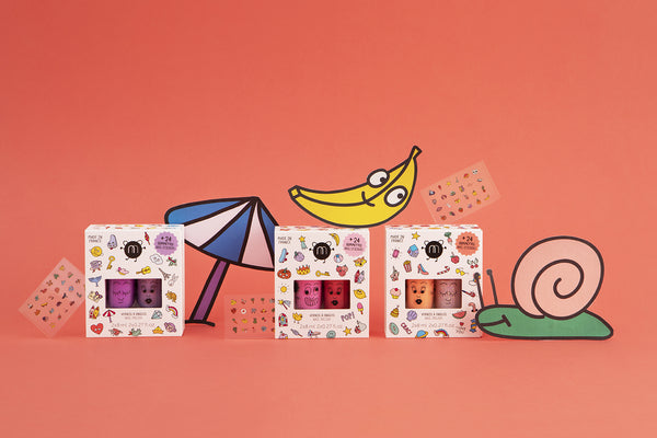 Nailmatic Kids - Nail Polish and Stickers Set - POP