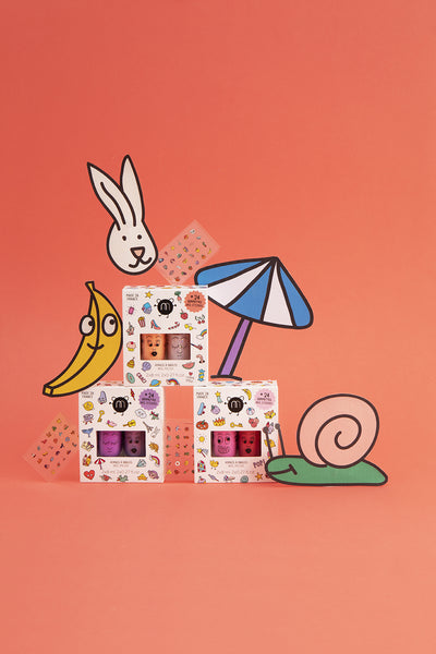Nailmatic Kids - Nail Polish and Stickers Set - POP