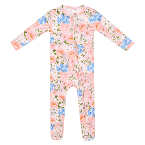 Copper Pearl - Penelope Bamboo Zip-up Footie Pajama