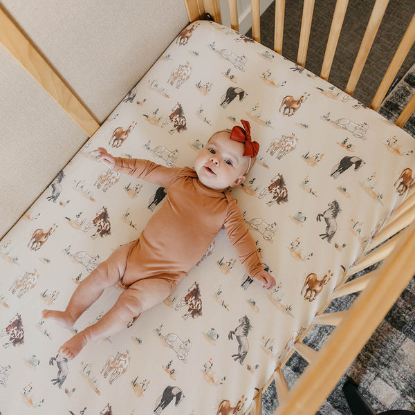 Copper Pearl - Montana Premium Crib Sheet