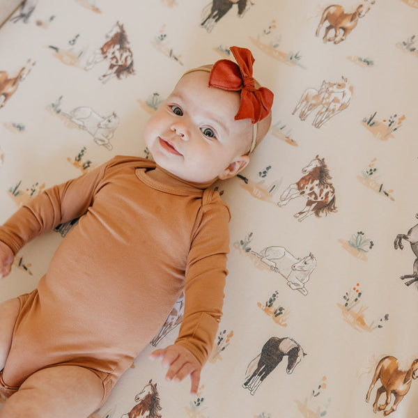 Copper Pearl - Montana Premium Crib Sheet