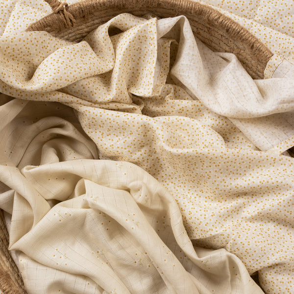 Avery Row - Muslin Swaddle Set of 2- Wild Chamomile / Daisy Meadow