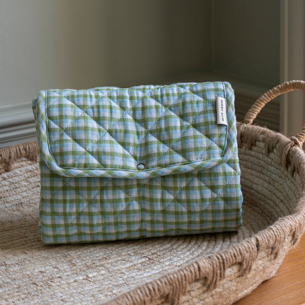 Avery Row - Travel Changing Mat - Greenhouse Gingham