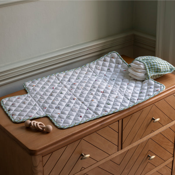 Avery Row - Travel Changing Mat - Greenhouse Gingham