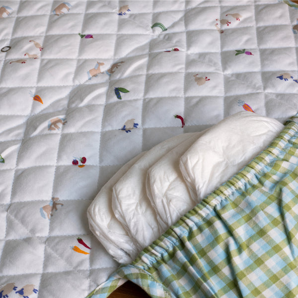 Avery Row - Travel Changing Mat - Greenhouse Gingham