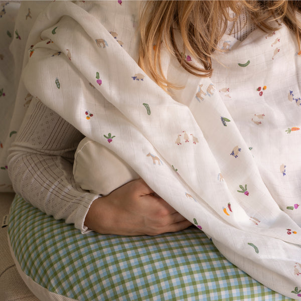 Avery Row - Muslin Swaddle - Little Farm