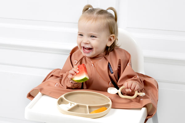 Bibado - Coverall Weaning Bib -Chasing Rainbows