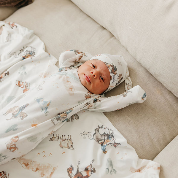 Copper Pearl - Boone Swaddle Blanket