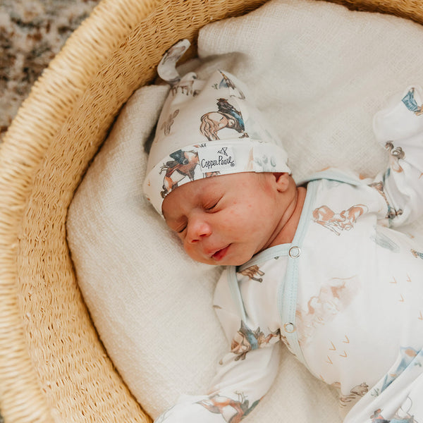 Copper Pearl - Boone Top Knot Hat
