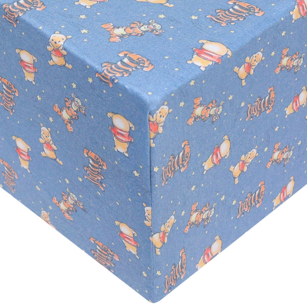 Copper Pearl - Winnie the Pooh and Tigger Premium Crib Sheet