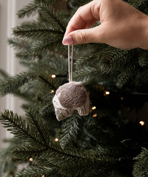 Avery Row - Christmas Tree Decoration Single - Hedgehog