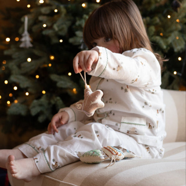 Avery Row - Embroidered Tree Decoration - Owlet