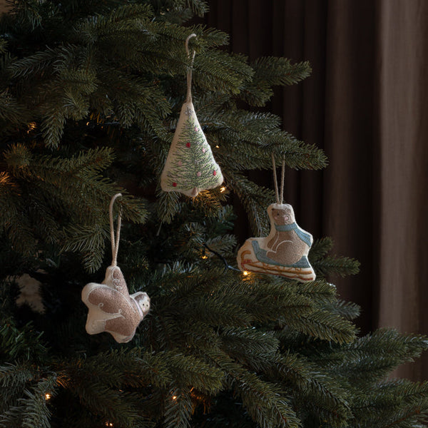 Avery Row - Embroidered Tree Decoration - Owlet