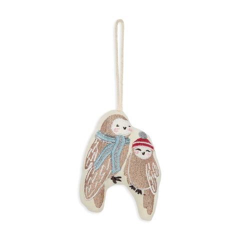 Avery Row - Christmas Tree Decoration Single - Owls