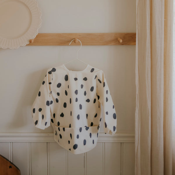 Elodie Details - Longsleeved Baby Bib - Dalmatian Dots Grande