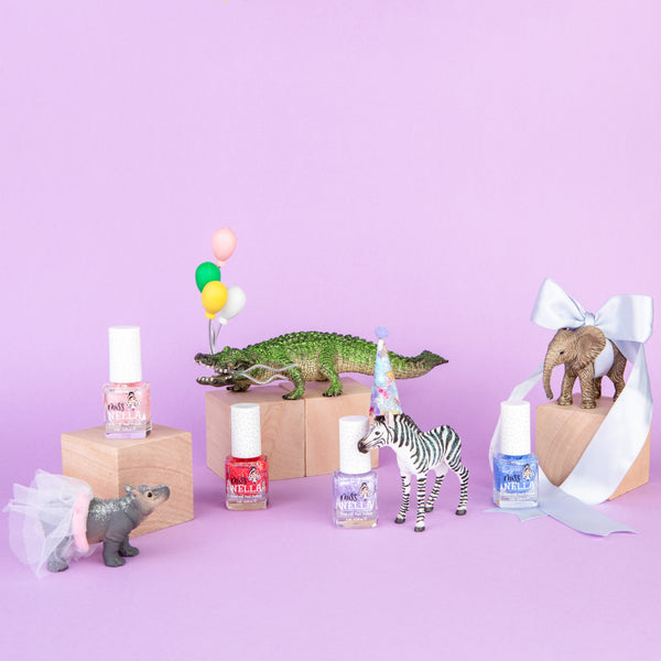 Miss Nella -4-Pack Peel Off Nail Polish - Safari Collection