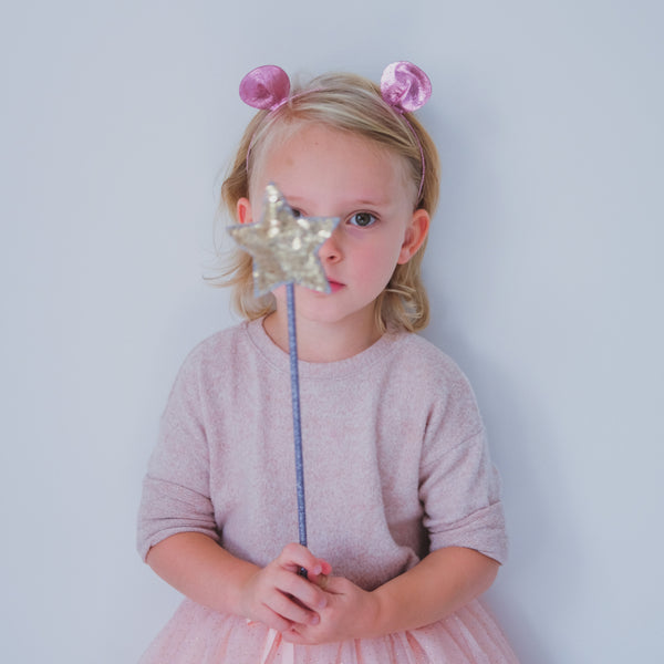 Mimi & Lula - Gold Sparkle Sequin Star Wand