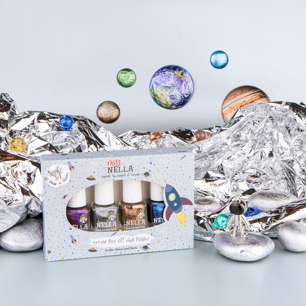 Miss Nella -4-Pack Peel Off Nail Polish - Space Collection