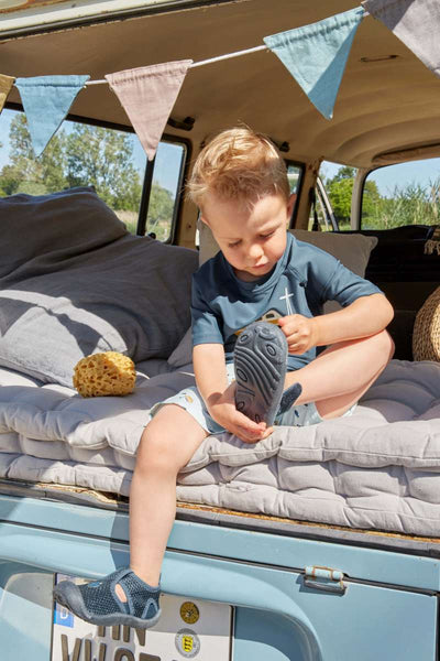 Lassig Swimwear / Short Sleeve Rashguard - Boat Blue